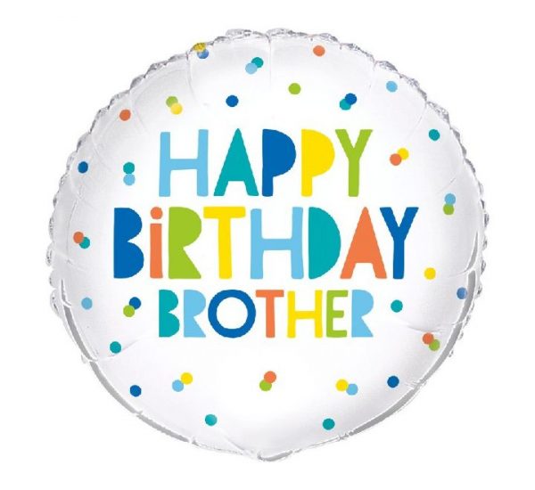 Happy Birthday Brother Standard Balloon Party Supplies Decorations Ideas Novelty Gift