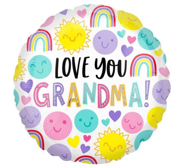Love You Grandma Rainbows Balloon Party Supplies Decorations Ideas Novelty Gift