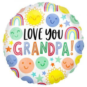 Love You Grandpa Rainbows Balloon Party Supplies Decorations Ideas Novelty Gift