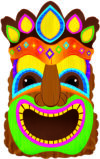 Crown Tiki God Jr Shape Balloon Party Supplies Decorations Ideas Novelty Gift