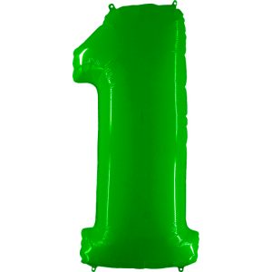 Grabo Jumbo Number 1 Neon Lime Green Balloon Party Supplies Decorations Ideas Novelty Gift