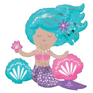 Mermaid Air Fill Centrepiece Balloon Party Supplies Decorations Ideas Novelty Gift