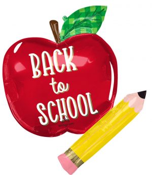 Back To School Apple 31in Shape Balloon Party Supplies Decorations Ideas Novelty Gift 44812