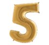 Grabo Jumbo Number 5 Gold Balloon Party Supplies Decorations Ideas Novelty Gift