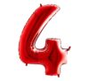 Grabo Jumbo Number 4 Red Balloon Party Supplies Decorations Ideas Novelty Gift