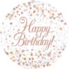 Rose Gold Fizz Happy Birthday Balloon Party Supplies Decorations Ideas Novelty Gift
