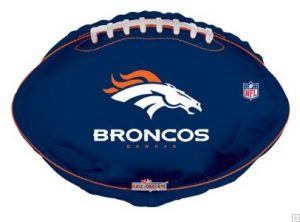 Denver Broncos Ball Jr Shape Balloon Party Supplies Decorations Ideas Novelty Gift