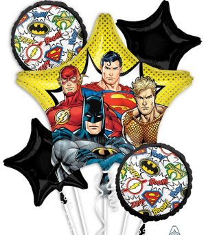 Justice League Balloon Bouquet Party Supplies Decorations Ideas Novelty Gift