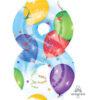 Anagram Jumbo Number 8 Print Balloon Old Style Party Supplies Decorations Ideas Novelty Gift