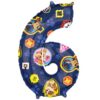 Paw Patrol Jumbo Number 6 Balloon Party Supplies Decorations Ideas Novelty Gift