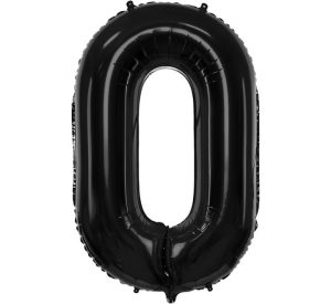 NorthStar Jumbo Number 0 Black Balloon Party Supplies Decorations Ideas Novelty Gift