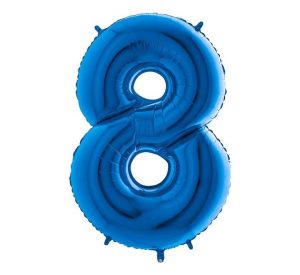 Grabo Jumbo Number 8 Blue Balloon Party Supplies Decorations Ideas Novelty Gift