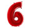 Grabo Jumbo Number 6 Red Balloon Party Supplies Decorations Ideas Novelty Gift