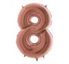 Grabo Jumbo Number 8 Rose Gold Balloon Party Supplies Decorations Ideas Novelty Gift