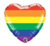 Rainbow Heart 18in Standard Balloon Party Supplies Decoration Ideas Novelty Gift 78715
