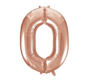 Unique Jumbo Number 0 Rose Gold Balloon Party Supplies Decorations Ideas Novelty Gift