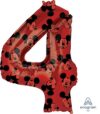 Mickey Mouse Jumbo Number 4 Balloon Party Supplies Decorations Ideas Novelty Gift
