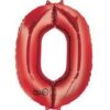 Anagram Jumbo Number 0 Red Balloon Party Supplies Decorations Ideas Novelty Gift
