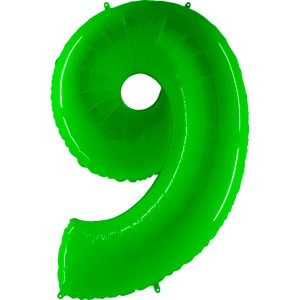 Grabo Jumbo Number 9 Neon Lime Green Balloon Party Supplies Decorations Ideas Novelty Gift