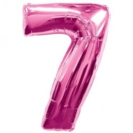 Anagram Jumbo Number 7 Magenta Balloon Old Style Party Supplies Decoration Ideas Novelty Gift 15919