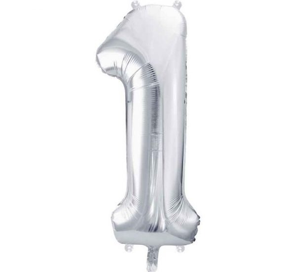 Unique Jumbo Number 1 Silver Balloon Party Supplies Decorations Ideas Novelty Gift