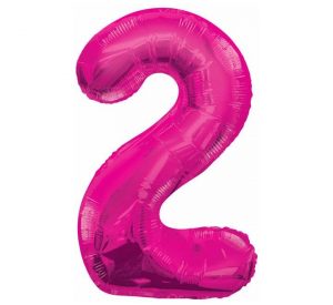 Unique Jumbo Number 2 Magenta Balloon Party Supplies Decorations Ideas Novelty Gift