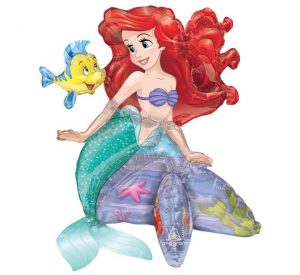 Ariel Little Mermaid Air Fill Balloon Party Supplies Decorations Ideas Novelty Gift