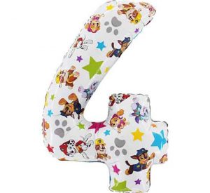 Paw Patrol Jumbo White Number 4 Balloon Party Supplies Decorations Ideas Novelty Gift