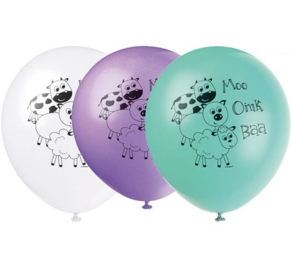 Farm Animals Latex Balloons Party Supplies Decorations Ideas Novelty Gift