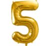 Kaleidoscope Jumbo Number 5 Gold Balloon Party Supplies Decorations Ideas Novelty Gift