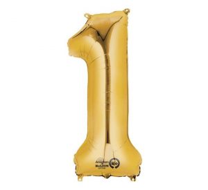 Anagram Jumbo Number 1 Gold Balloon Party Supplies Decorations Ideas Novelty Gift