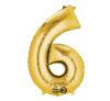 Anagram Jumbo Number 6 Gold Balloon Party Supplies Decorations Ideas Novelty Gift