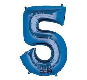 Anagram Jumbo Number 5 Blue Balloon Party Supplies Decorations Ideas Novelty Gift