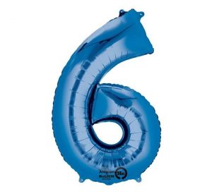 Anagram Jumbo Number 6 Blue Balloon Party Supplies Decorations Ideas Novelty Gift