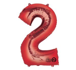 Anagram Jumbo Number 2 Red Balloon Party Supplies Decorations Ideas Novelty Gift