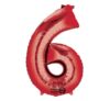 Anagram Jumbo Number 6 Red Balloon Party Supplies Decorations Ideas Novelty Gift