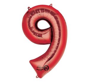 Anagram Jumbo Number 9 Red Balloon Party Supplies Decorations Ideas Novelty Gift