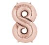 Anagram Jumbo Number 8 Rose Gold Balloon Party Supplies Decorations Ideas Novelty Gift