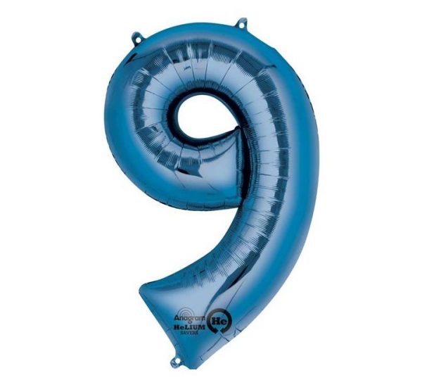 Anagram Jumbo Number 9 Blue Balloon Party Supplies Decorations Ideas Novelty Gift