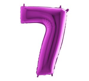 Betallic Jumbo Number 7 Purple Balloon Party Supplies Decorations Ideas Novelty Gift