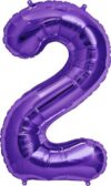 NorthStar Jumbo Number 2 Purple Balloon Party Supplies Decorations Ideas Novelty Gift