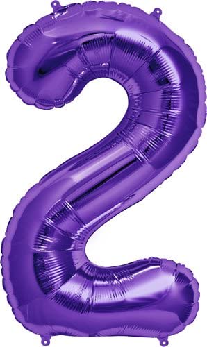 NorthStar Jumbo Number 2 Purple Balloon Party Supplies Decorations Ideas Novelty Gift