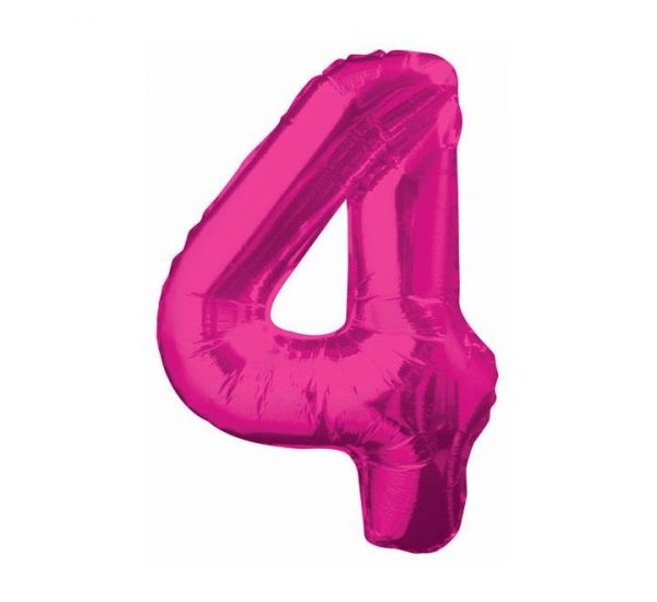 Kaleidoscope Jumbo Number 4 Pink Balloon Party Supplies Decorations Ideas Novelty Gift