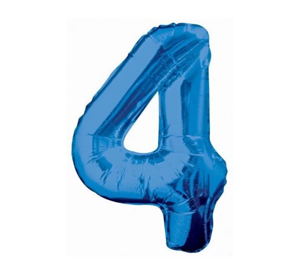 Unique Jumbo Number 4 Blue Balloon Party Supplies Decorations Ideas Novelty Gift