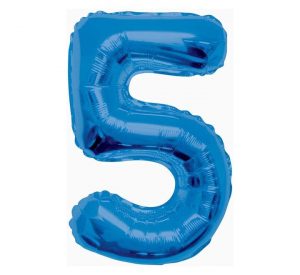Unique Jumbo Number 5 Blue Balloon Party Supplies Decorations Ideas Novelty Gift