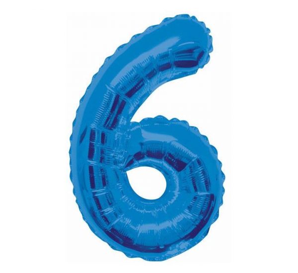 Unique Jumbo Number 6 Blue Balloon Party Supplies Decorations Ideas Novelty Gift