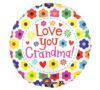 Love You Grandma Flowers Balloon Party Supplies Decorations Ideas Novelty Gift