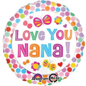 Love You Nana Standard Balloon Party Supplies Decorations Ideas Novelty Gift