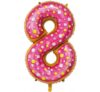 Doughnut Jumbo Number 8 Balloon Party Supplies Decorations Ideas Novelty Gift