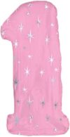 CTI Jumbo Number 1 Pink Sparkle Balloon Party Supplies Decorations Ideas Novelty Gift